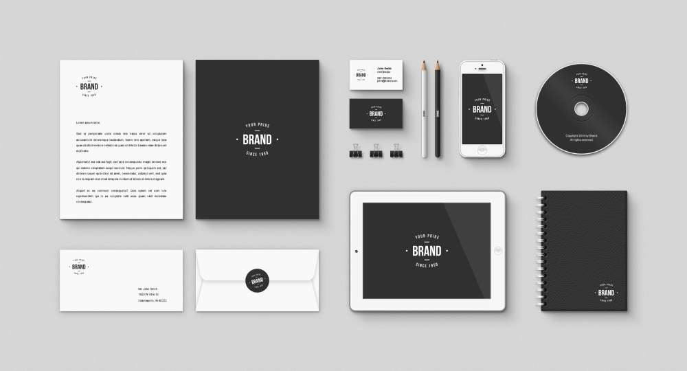 Download Corporate Brand identity Free Mockup PSD Kit | Download Mockup PSD Mockup Templates