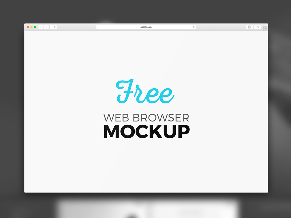 Safari Browser Mockup PSD Free | Download Mockup