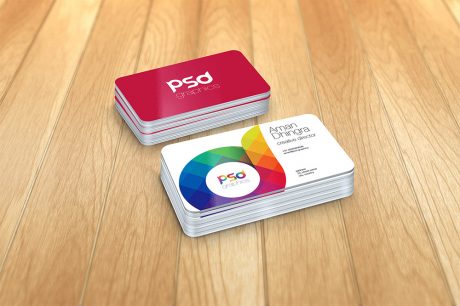 Download Rounded Corner Business Card Mockup Free PSD Graphics | Download Mockup
