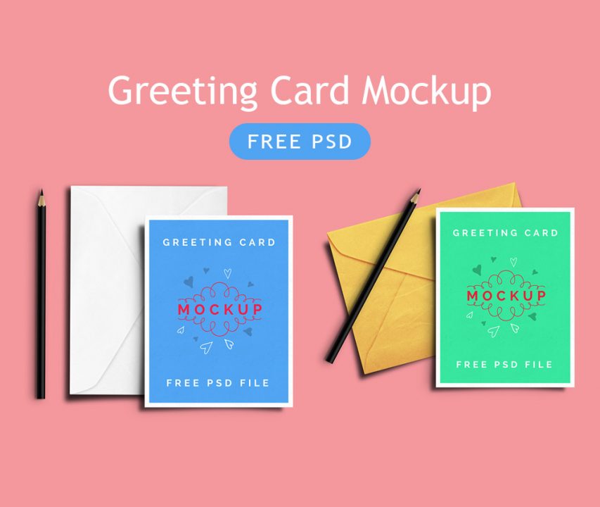 Greeting Card Mockup Free PSD | Download Mockup