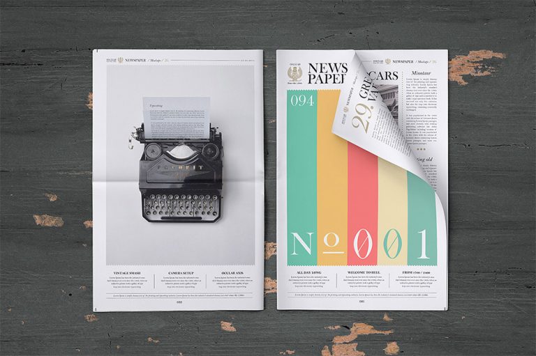 Download Newspaper Mockup Free PSD | Download Mockup