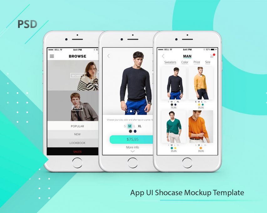 Download App Showcase Mockup Template Free PSD | Download Mockup