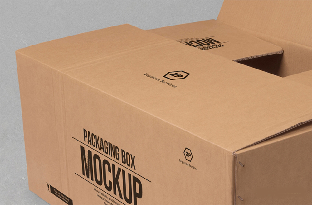Cardboard Box Mockup Free PSD | Download Mockup