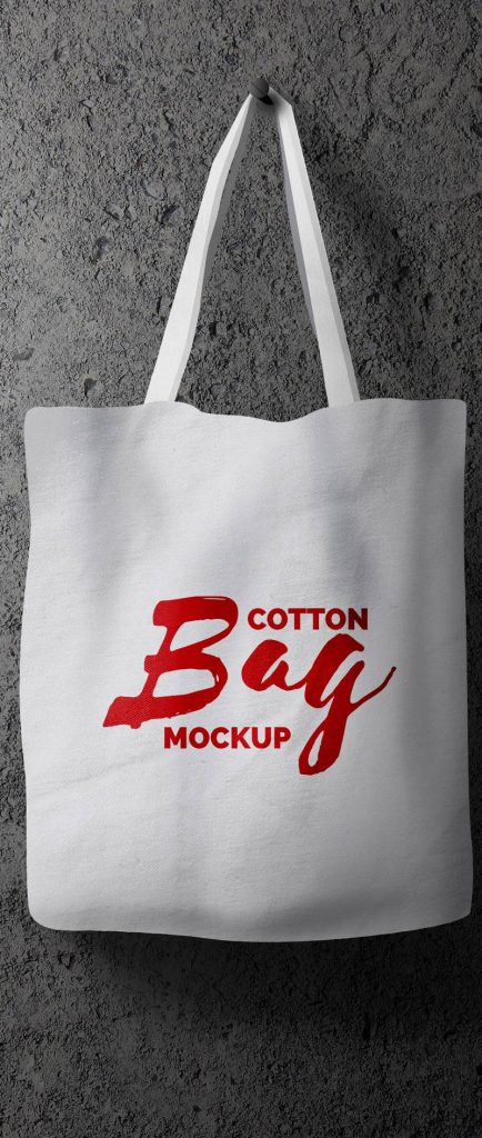Download Hanging Cotton Bag Mockup Free PSD | Download Mockup