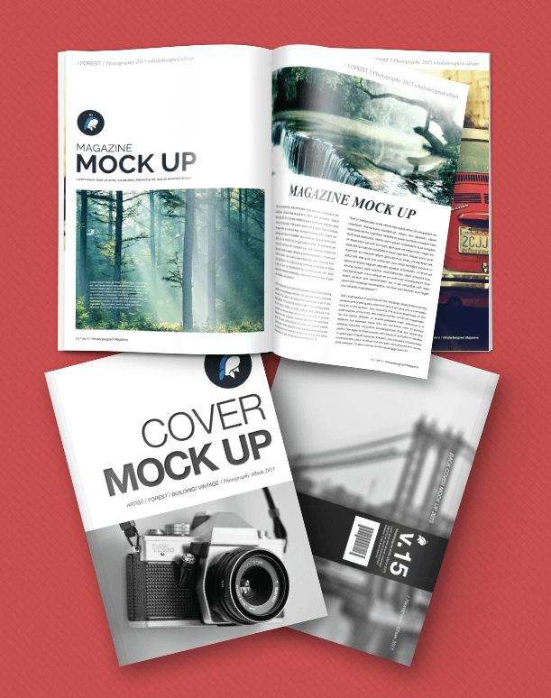 Magazine Mockup Free PSD