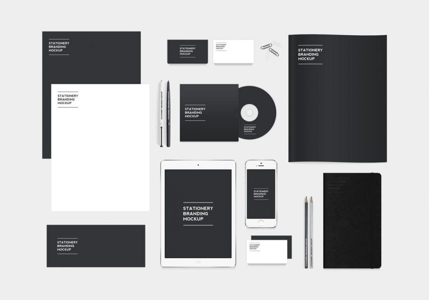 Download Stationery Branding Mockup Free PSD | Download Mockup