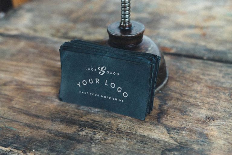 Vintage Business Card Mockup Free PSD | Download Mockup