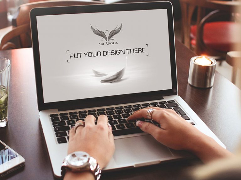 Download Working on MacBook Mockup Free PSD | Download Mockup