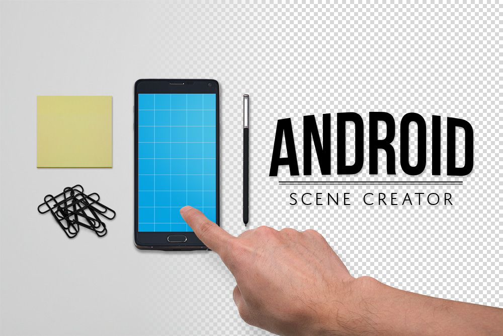 Android Custom Scene Creator Mockup Free PSD | Download Mockup