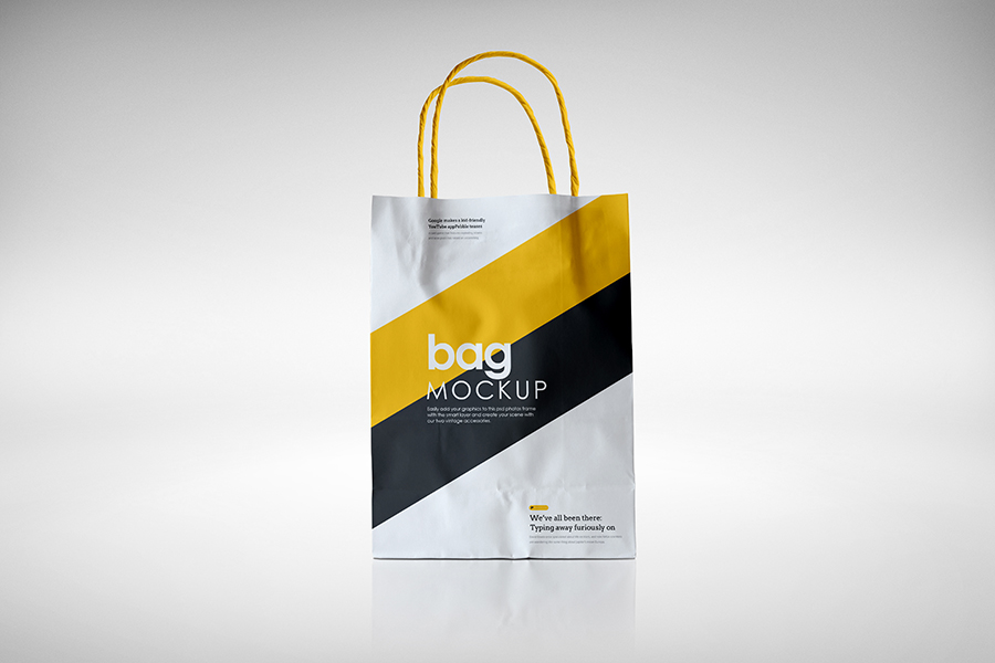 Paper Shopping Bag Mockup Free PSD | Download Mockup