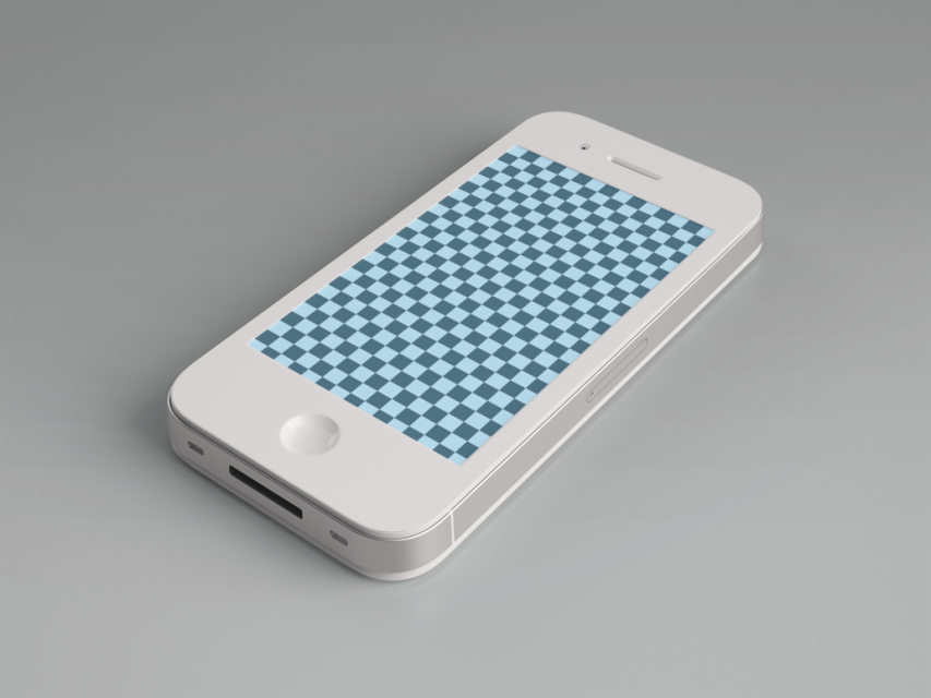 iPhone 4 Mobile Mockup Template Free PSD