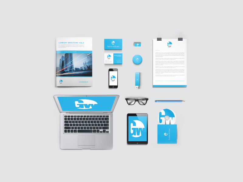 Corporate Branding and Identity Mockups Free PSD