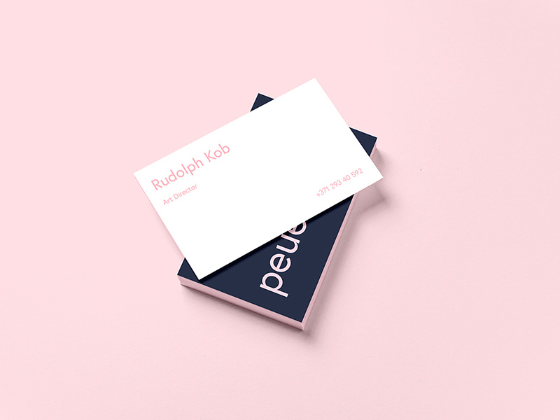 Business Card Template Design Mockup Free PSD