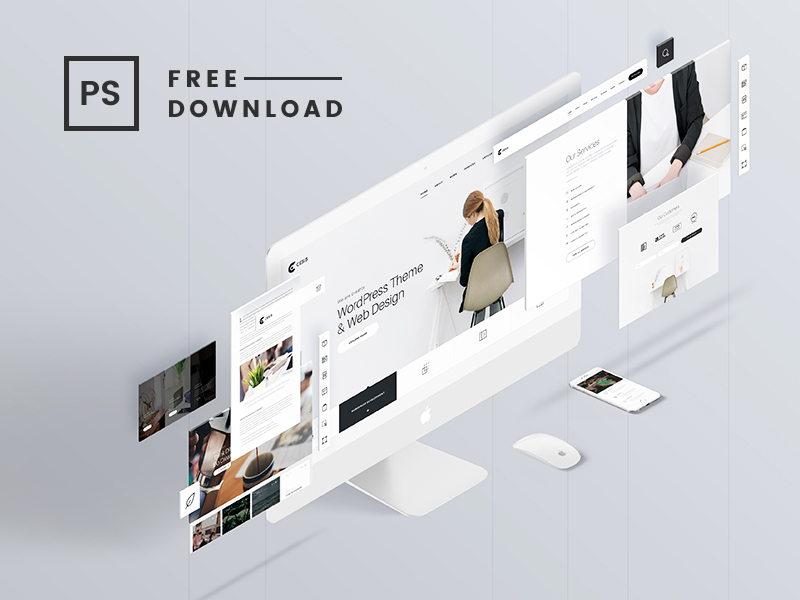 Download Free Website Mockup Psd Download Free Download Mockup