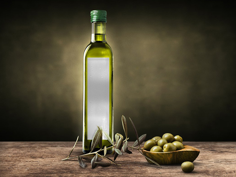 Olive Oil Bottle Mockup Free PSD