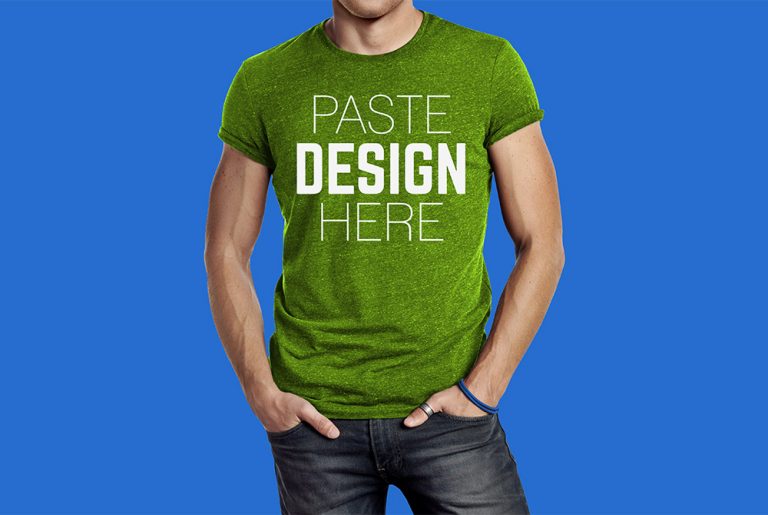 Free t shirt mockup generator male model Idea