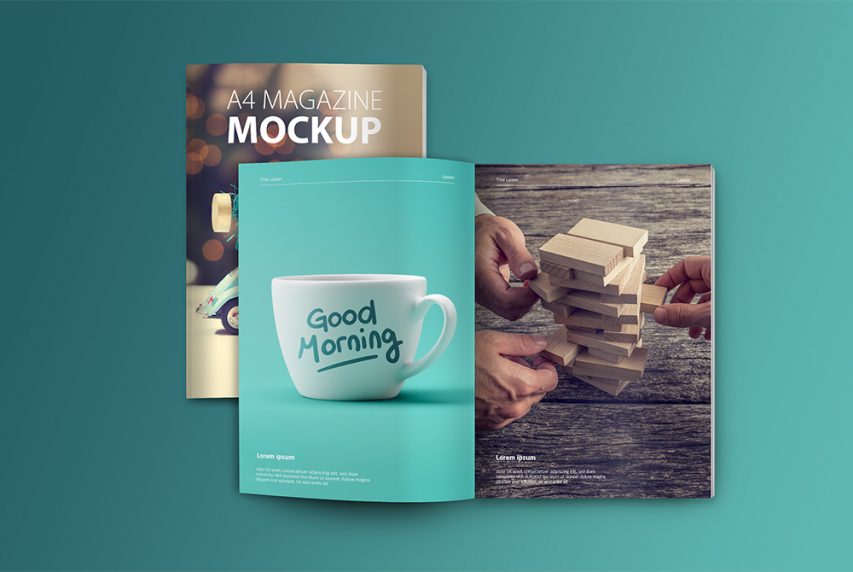 Download A4 Magazine Mockup Free PSD | Download Mockup PSD Mockup Templates