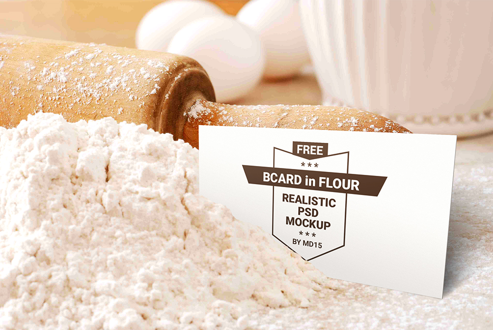 Bakery Business Card Mockup Free PSD | Download Mockup