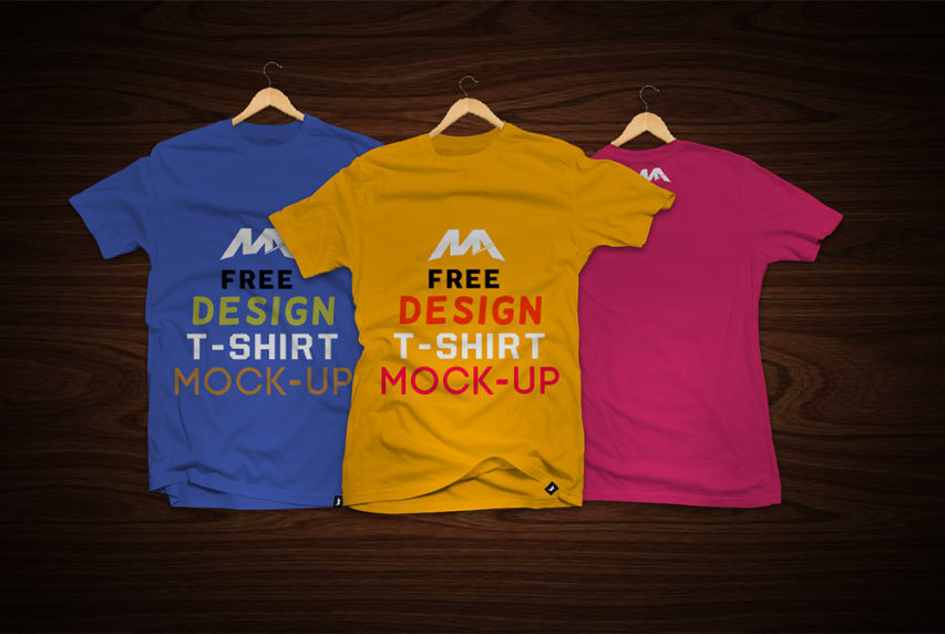 Download T-Shirt Front and Back Mockup Free PSD | Download Mockup