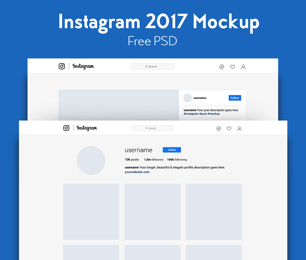 Download Instagram 2017 Mockup Free Psd Download Mockup