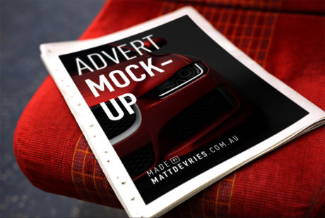 Download Newspaper Advert Mockup Free PSD | Download Mockup