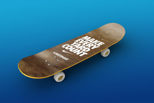 Skateboard Mockup Free PSD