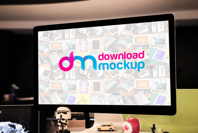 Apple Cinema Display Mockup Free PSD | Download Mockup