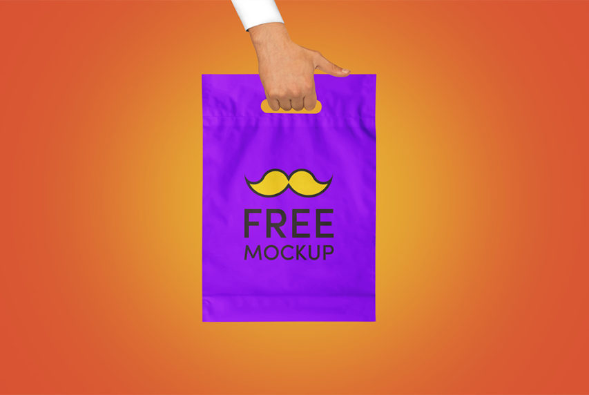 Plastic Hand Bag Mockup Free PSD | Download Mockup