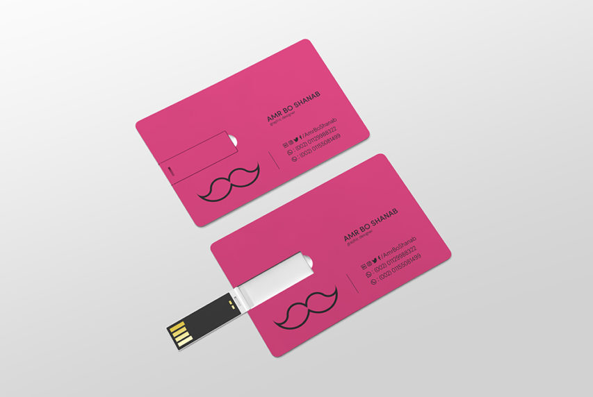 USB Business Card Mockup PSD