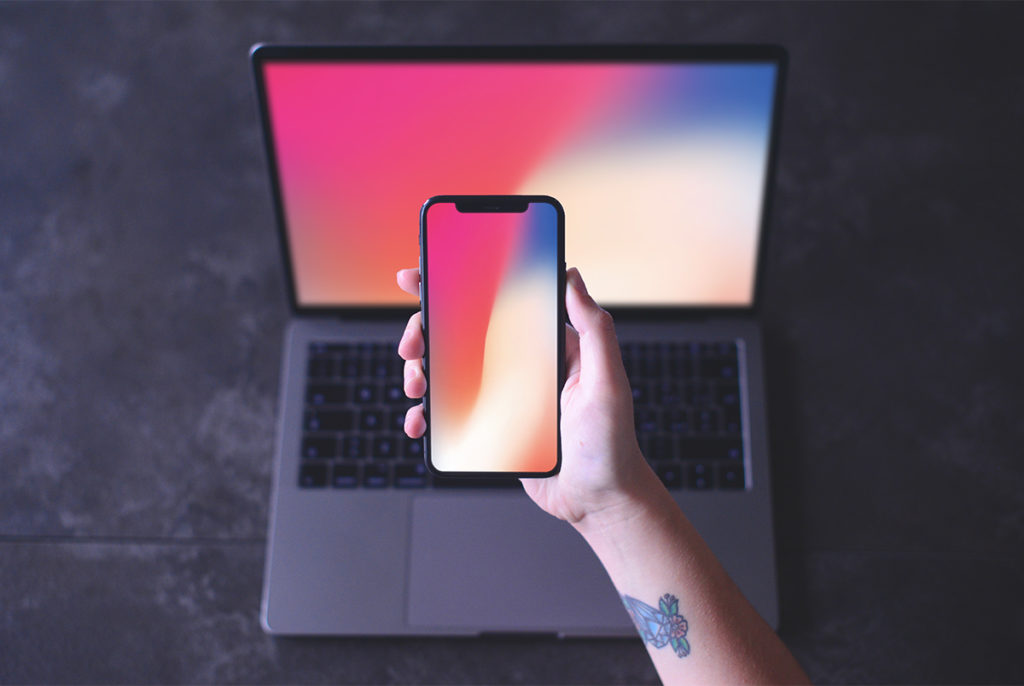 Download iPhone X in Hand Mockup Free PSD | Download Mockup