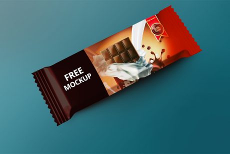 Chocolate Snack Bar Mockup PSD | Download Mockup