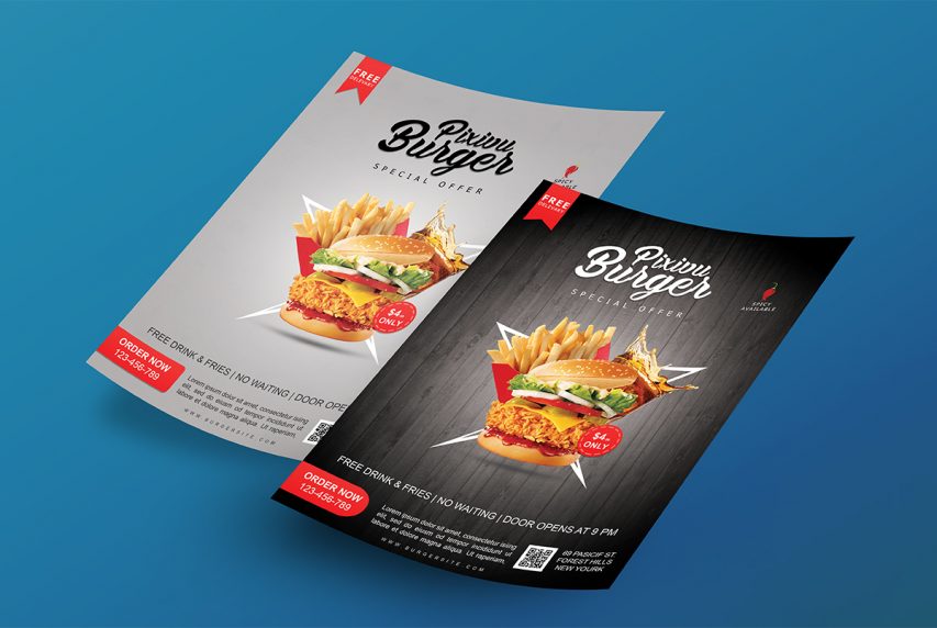 Download Flyer Mockup Template PSD | Download Mockup