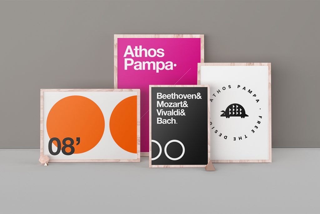 Poster Frames Mockup Template PSD Download Mockup