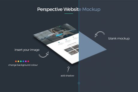 Download Perspective Website Mockup PSD | Download Mockup