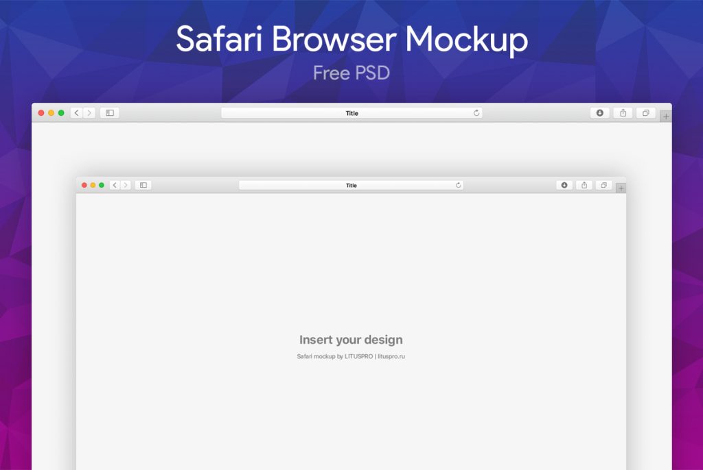 safari browser mockup psd