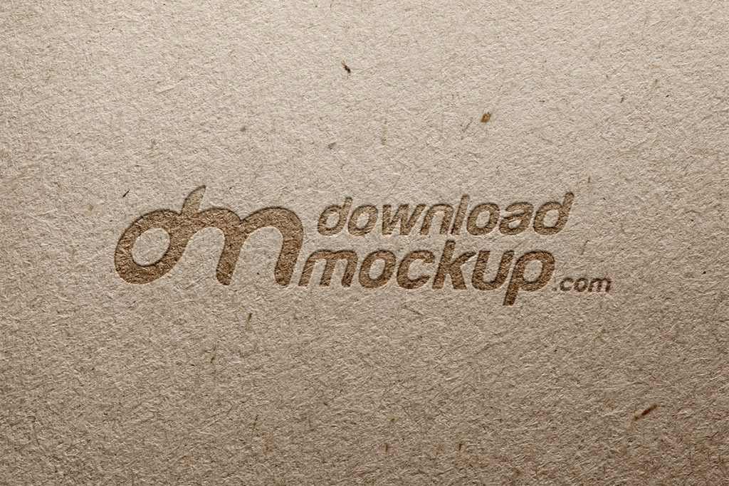 Download Pressed Cardboard Logo Mockup PSD | Download Mockup