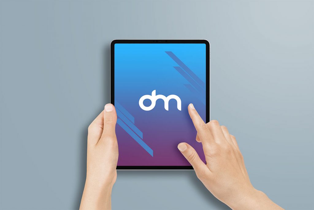 Download iPad Pro 2018 in Hand Mockup | Download Mockup