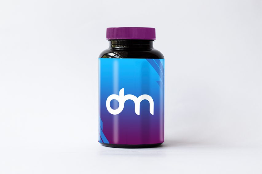 Plastic Pill Bottle Mockup PSD