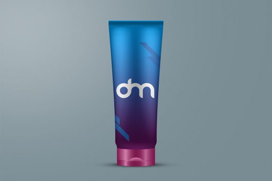 Cosmetic Tube Branding Mockup