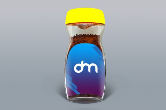 Coffee Jar Label Mockup