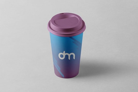 Paper Coffee Cup PSD Mockup