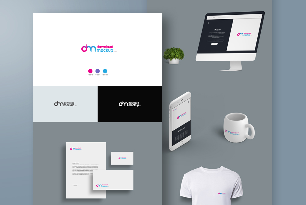 Download Logo Presentation Mockup Template | Download Mockup