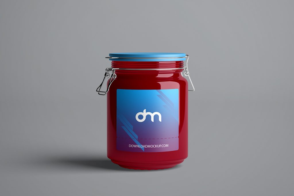 Download Jam Glass Jar Mockup Template | Download Mockup
