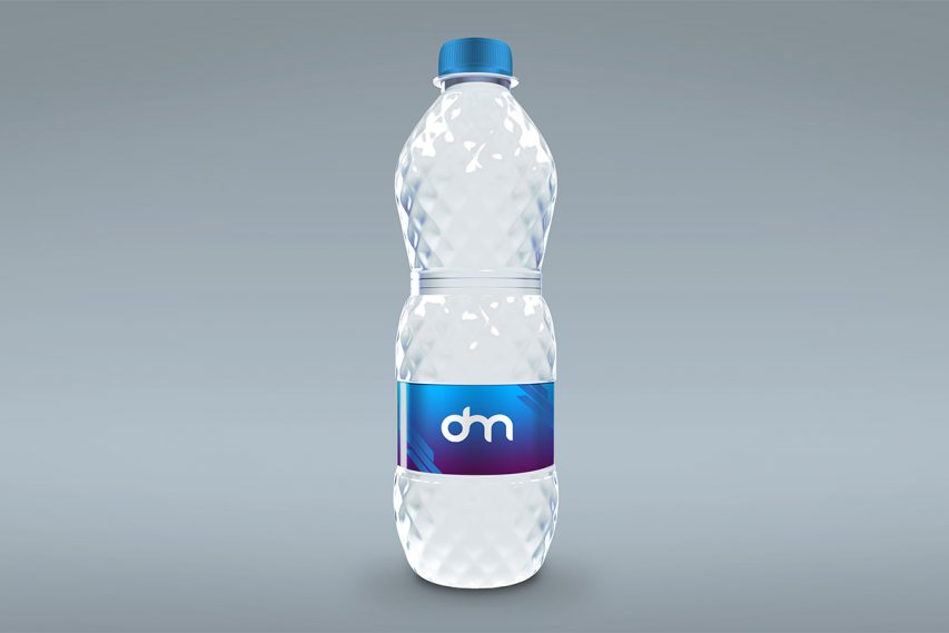 Water Bottle Mockup Template