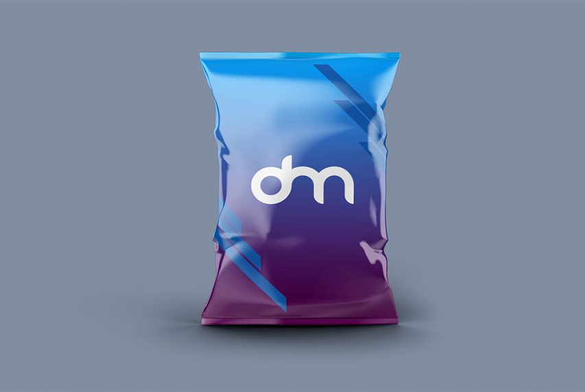 Bag of Chips Packaging Mockup