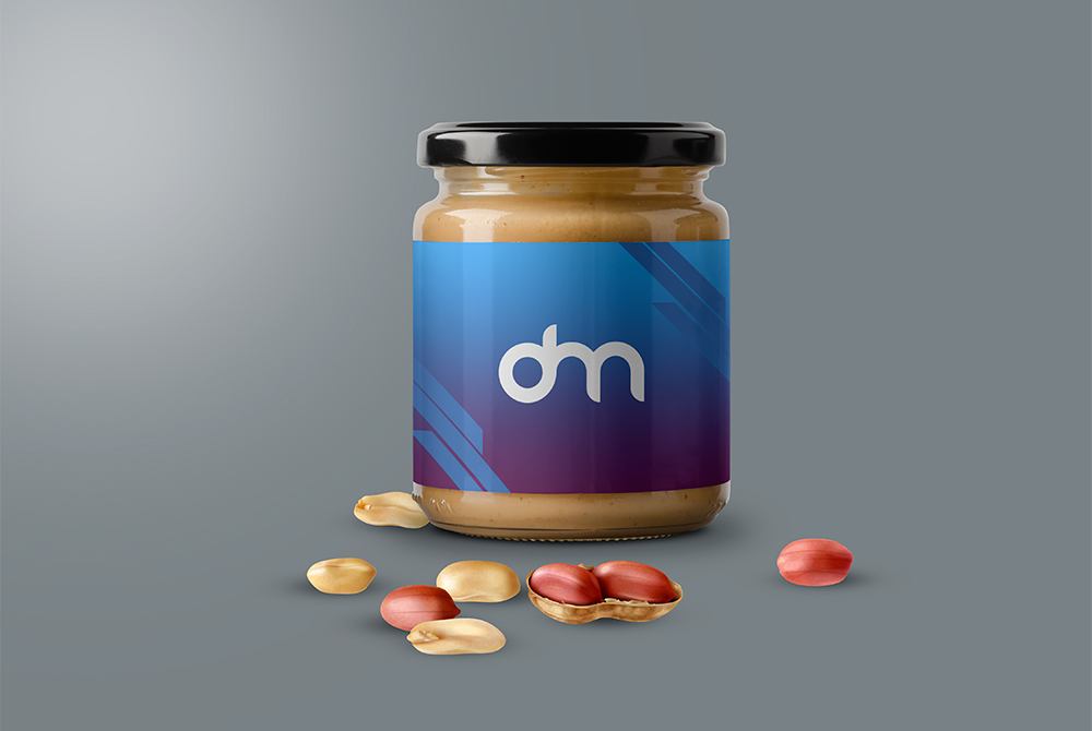 Download Peanut Butter Jar Mockup Template | Download Mockup