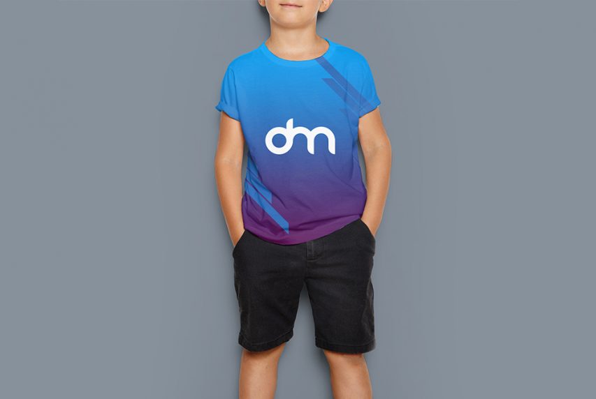 Kids T-Shirt Mockup PSD Template