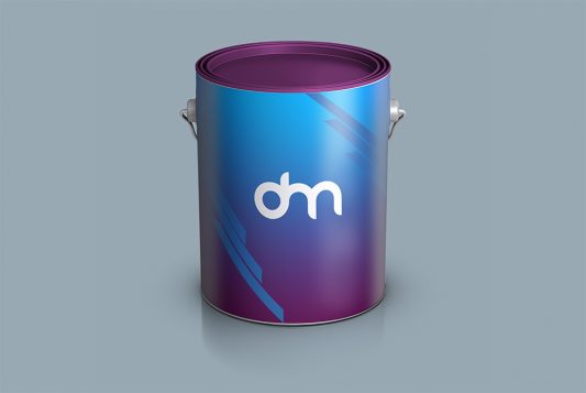 Paint Bucket Branding Mockup