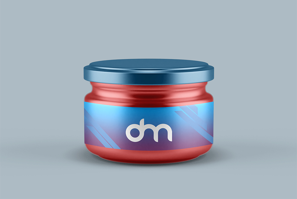 Download Small Glass Jar Mockup Template | Download Mockup