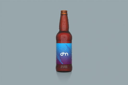 Beer Bottle Label Design Mockup